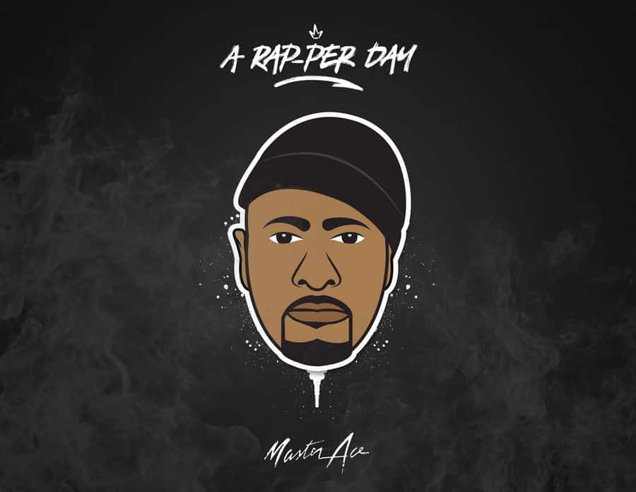 Masta Ace A Rapper Day Illustration Wallpaper