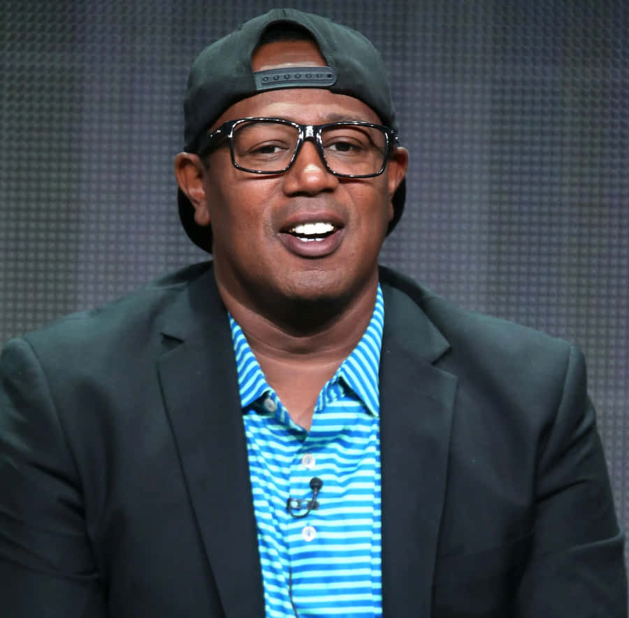 Master P Smilingin Black Capand Blazer Wallpaper
