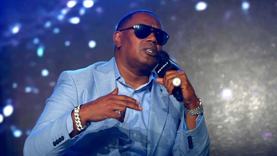 Master P Speaking Event Blue Suit Wallpaper