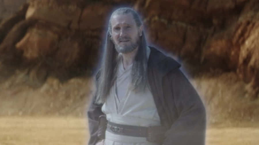 Master Qui-gon Jinn - A Force To Be Reckoned With Wallpaper