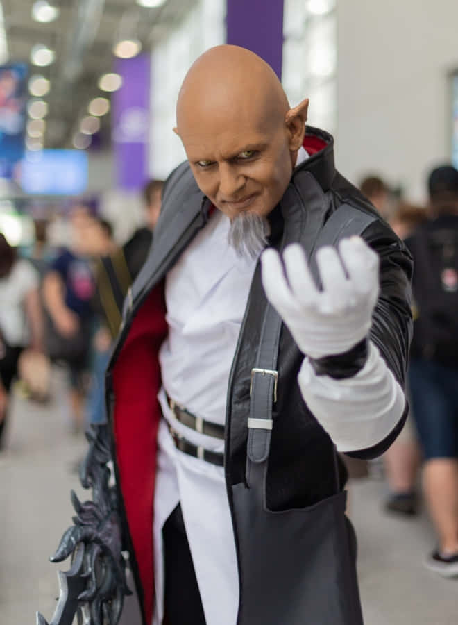 Master Xehanort, The Ultimate Villain In The Kingdom Hearts Series, Stands Fiercely With His Keyblade. Wallpaper