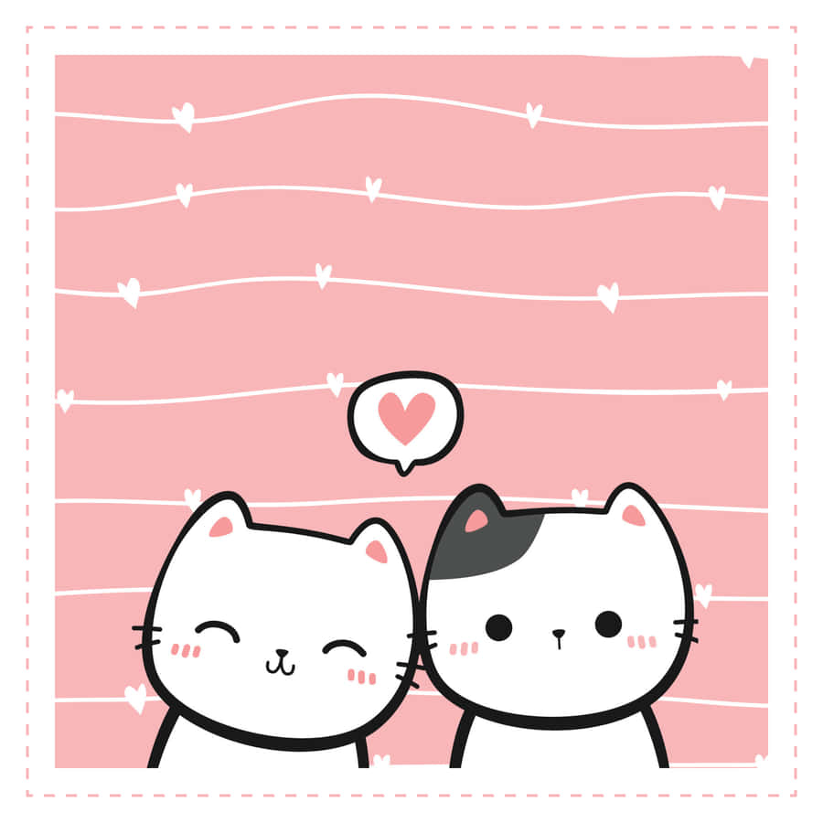 Matching Cat Pfp Blushing Wallpaper