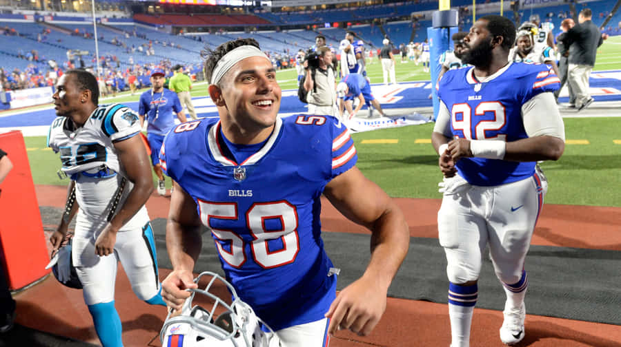 Matt Milano Buffalo Bills Victory Walk Wallpaper