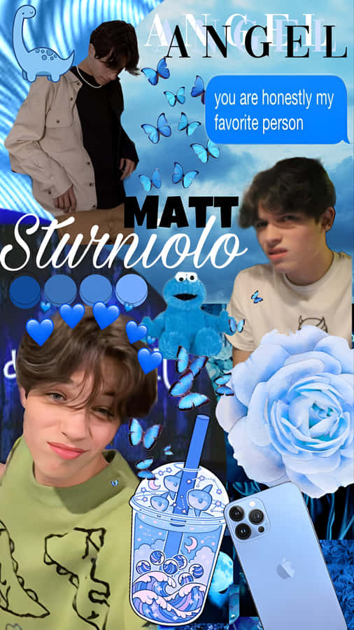 Matt Sturniolo Fan Art Collage Wallpaper
