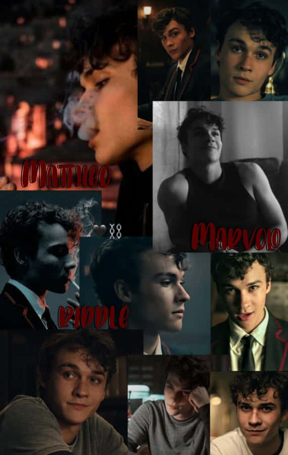 Mattheo_ Riddle_ Collage Wallpaper
