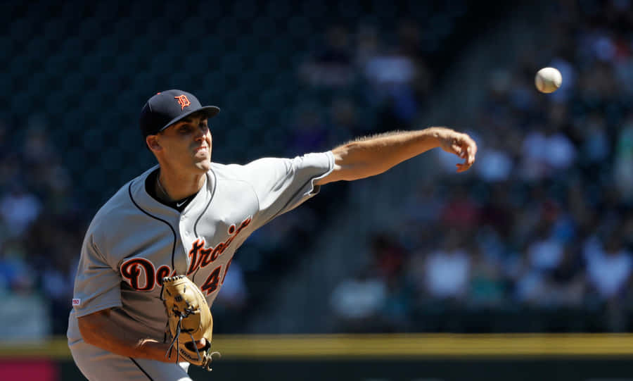 Matthew Boyd Delivering A Striking Fastball Wallpaper