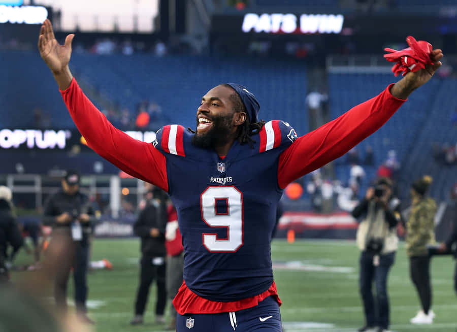 Matthew Judon Celebrating Victory Wallpaper