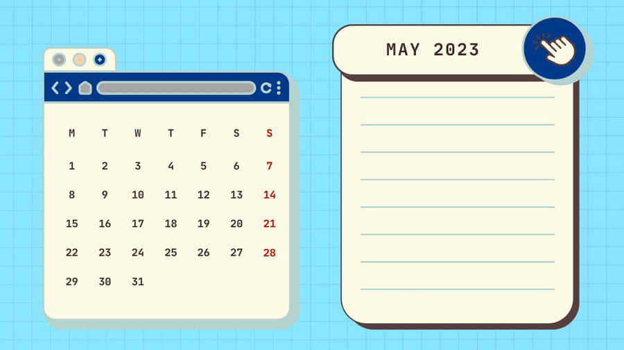 May 2023 Calendar Wallpaper
