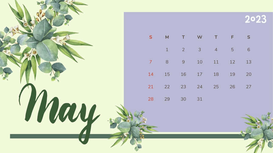 May 2023 Calendar Wallpaper