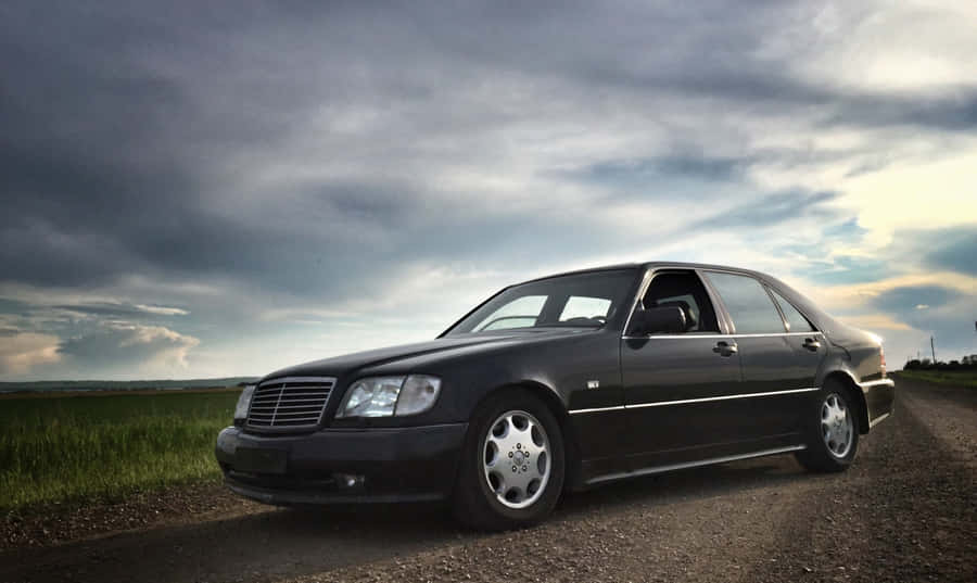 Maybach S600 Elegant Sedan On Rural Road Wallpaper