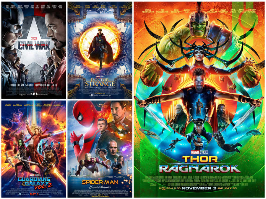 Mcu Phase Three Collage Wallpaper