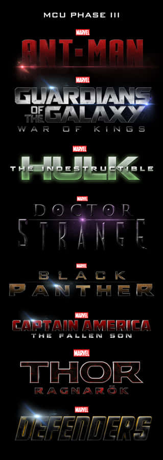 Mcu Phase Three Lineup Wallpaper