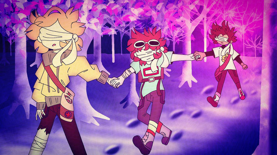 Mcyt Pink Forest Wallpaper