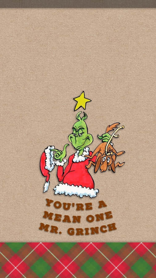 Mean One Mr Grinch Embroidery Design Wallpaper