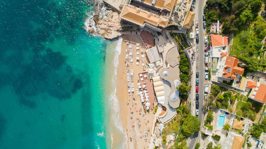 Mediterranean Beach Paradise Wallpaper