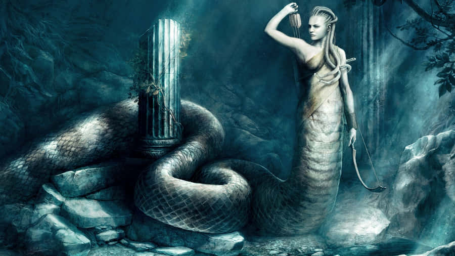 Medusain Mystic Grotto Wallpaper