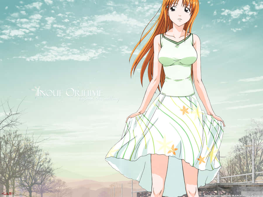 Meet Orihime Inoue, The Japanese Manga And Anime Character Wallpaper