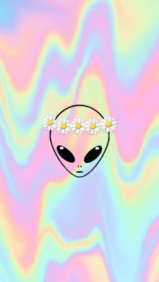 Meet The Fun-loving Cartoon Alien! Wallpaper