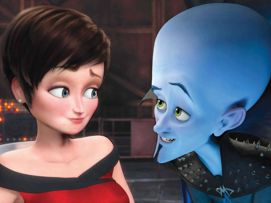 Megamind And Roxanne Talking Wallpaper