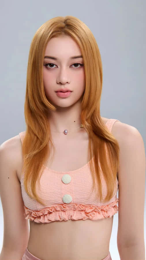 Megan Katseye Fashion Portrait Wallpaper