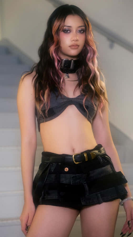 Megan Katseye Fashion Style Wallpaper