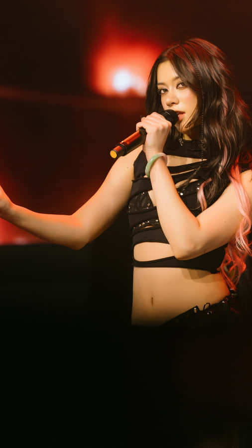 Megan Katseye Live Performance Wallpaper