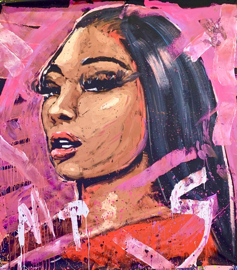 Megan Thee Stallion Painting Wallpaper
