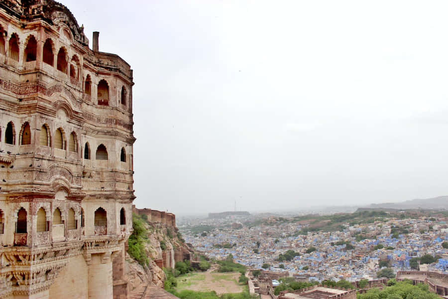 Mehrangarh Fort View Of City Wallpaper