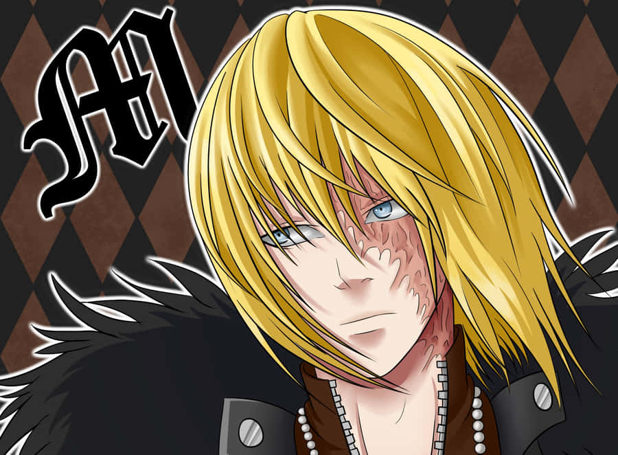 Mello, The Intense And Brilliant Figure From Death Note, With A Contemplative Stare Wallpaper