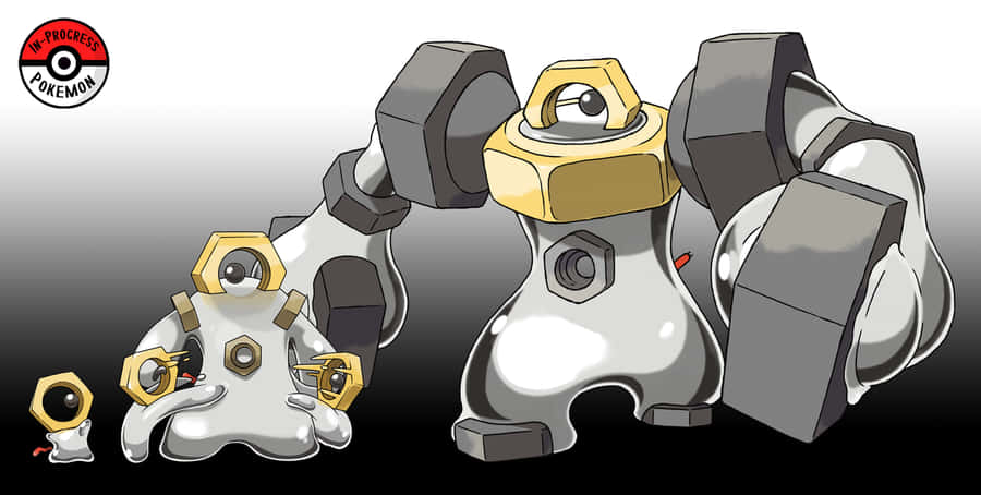 Meltan's Evolution Chain - From Meltan To Melmetal Wallpaper