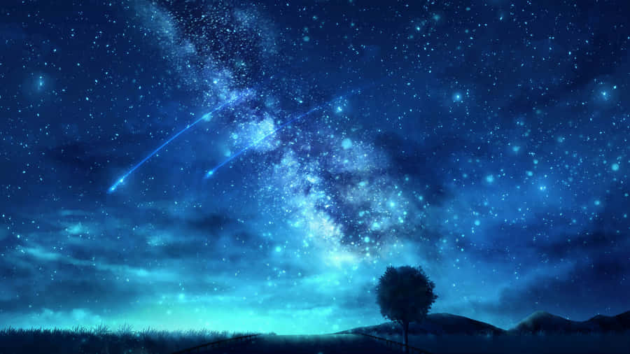 Mesmerizing 4k Starry Sky Landscape Wallpaper