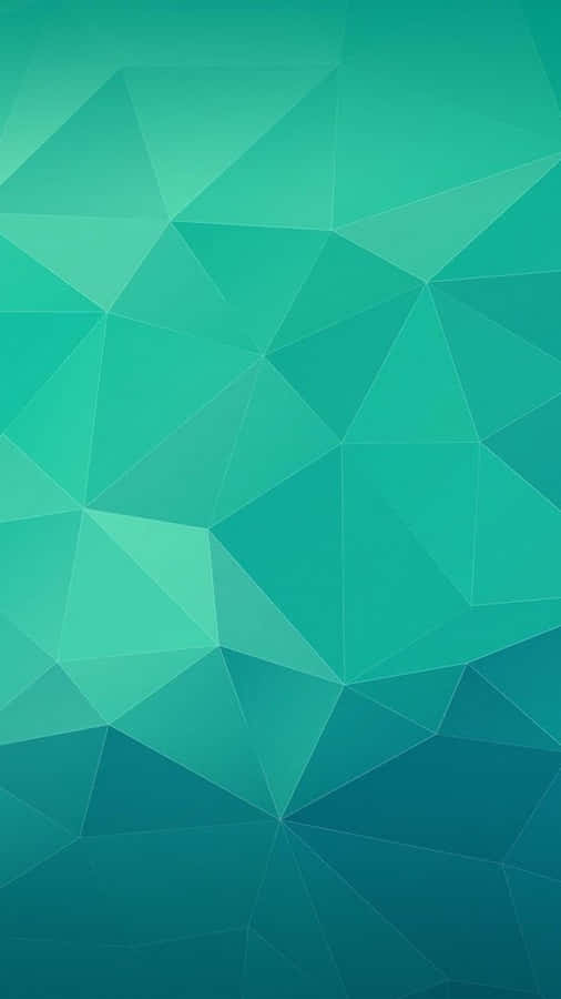 Mesmerizing Aqua Green Gradient Waves Wallpaper
