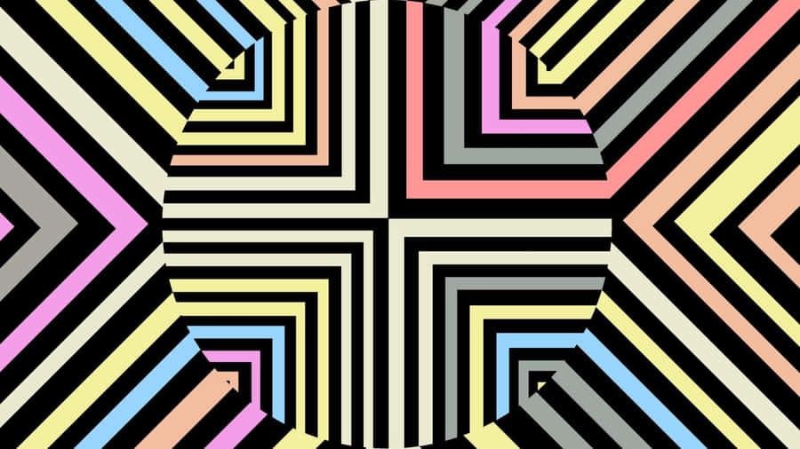 Mesmerizing Geometric Optical Illusion Wallpaper