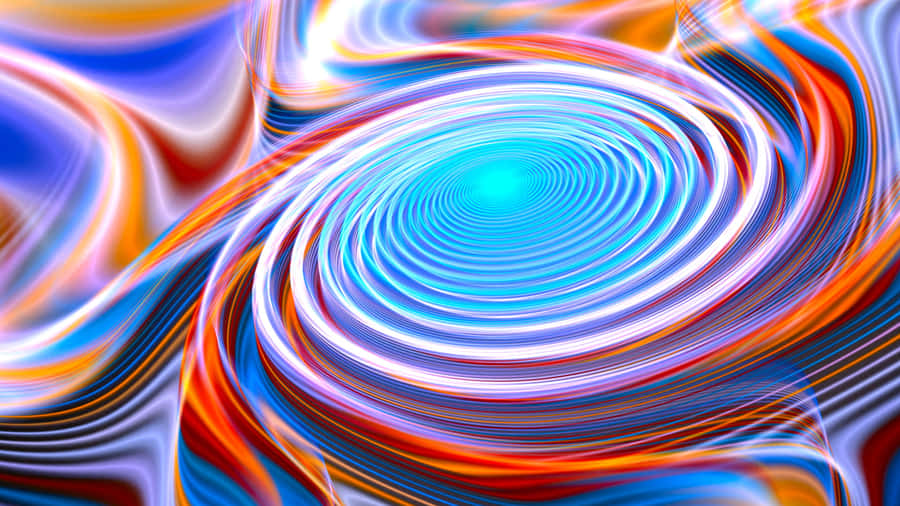 Mesmerizing Psychedelic Neon Lights Display Wallpaper