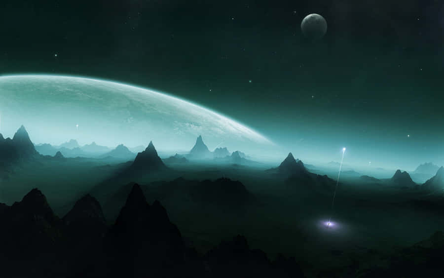 Mesmerizing Universe - A Glimpse Into Space's Dynamic Landscape Wallpaper