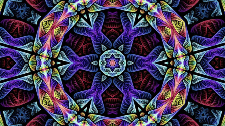 Mesmerizing Whirlwind Of Colors And Shapes Wallpaper