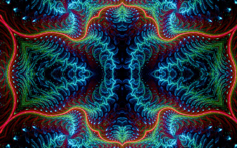 Mesmerizing World Of Psychedelic Fractals Wallpaper