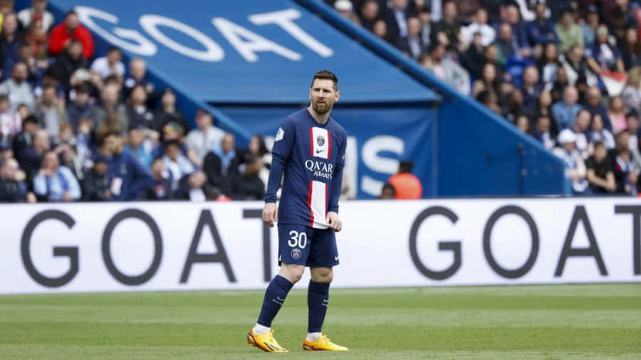 Messi Goat Banner P S G Match Wallpaper
