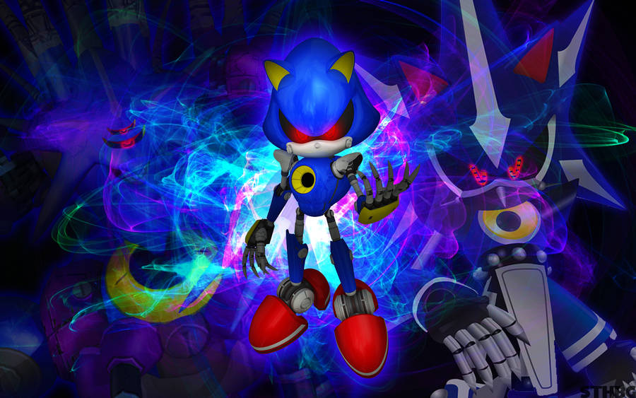 Metal Sonic Abstract Art Wallpaper