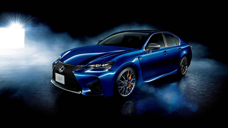Metallic Blue Lexus Gs F Wallpaper