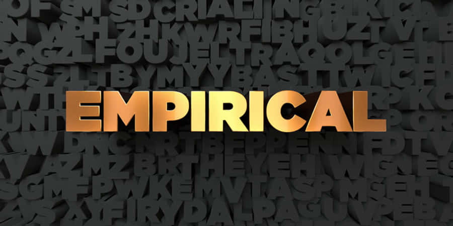 Metallic Empirical Word Wallpaper
