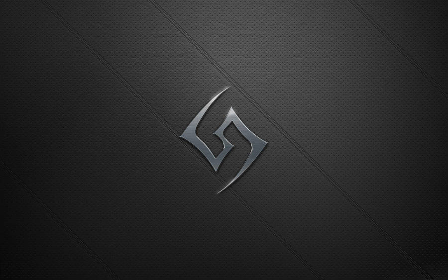 Metallic Gamer Logo Wallpaper