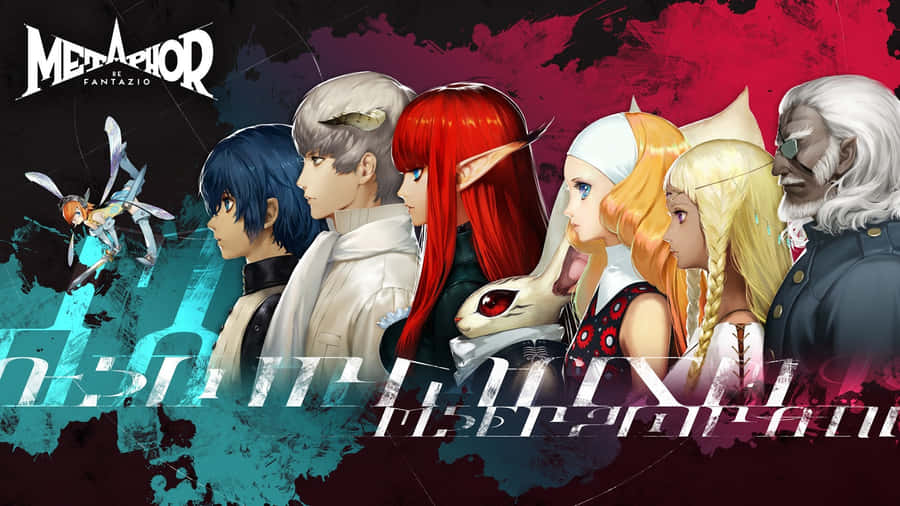 Metaphor Refantazio Characters Lineup Wallpaper