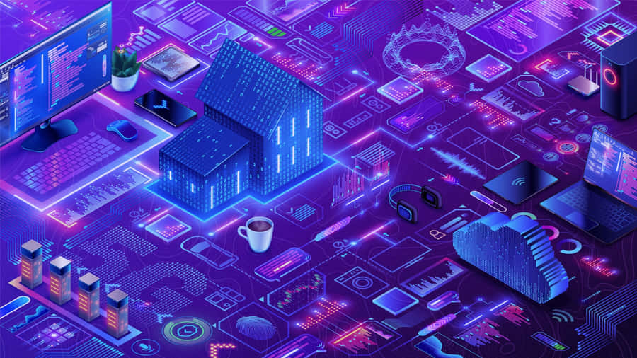 Metaverse Digital Infrastructure Wallpaper