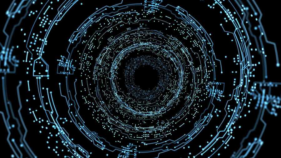 Metaverse Digital Network Visualization Wallpaper