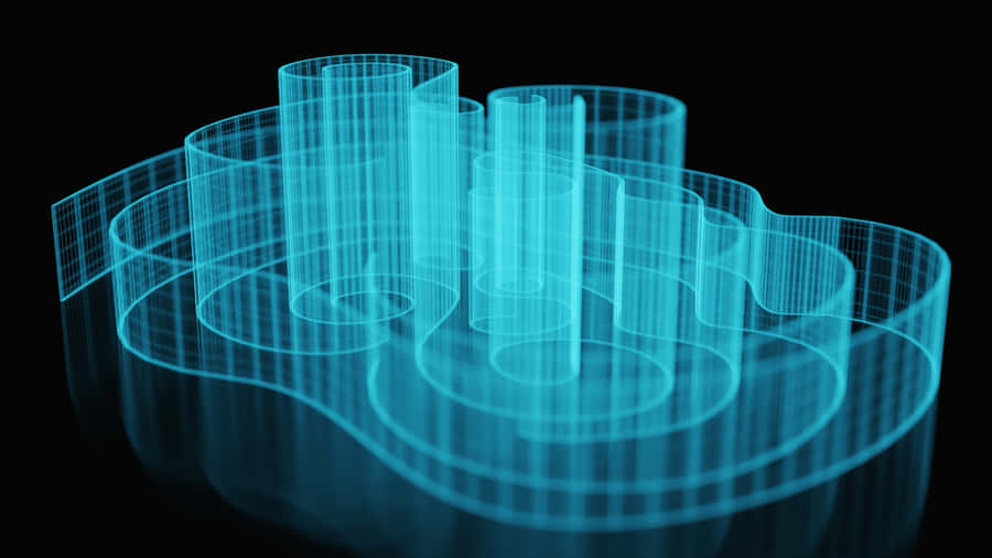 Metaverse Virtual City Blueprint Wallpaper