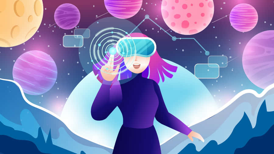 Metaverse Virtual Reality Experience Wallpaper