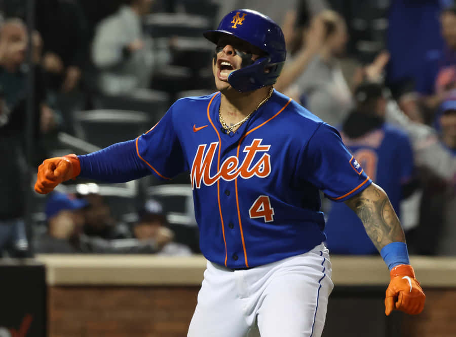 Mets Player Celebration Wallpaper