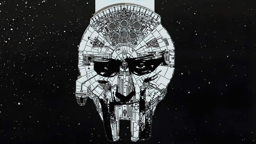Mf Doom Mask In Space Wallpaper