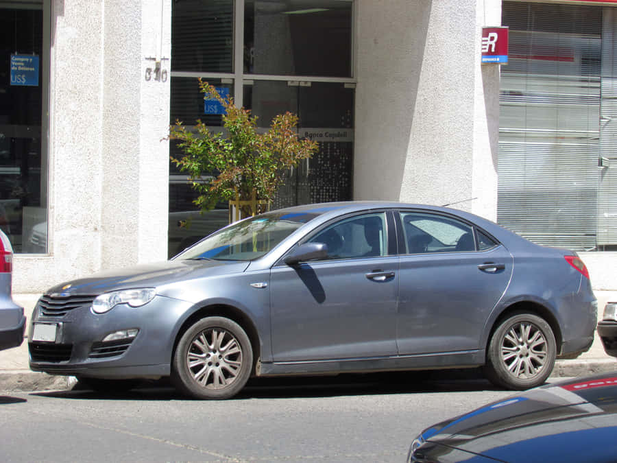 Mg550 Sedan Parkedon Street Wallpaper